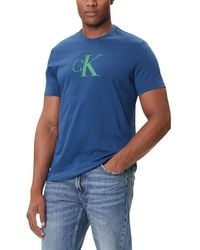 Calvin Klein - Blue Cotton T - Lyst