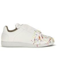 Maison Margiela - White Calf Leather Bos Taurus Low Top Sneakers - Lyst