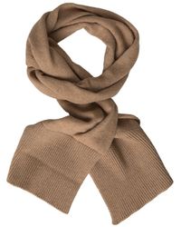 Dolce & Gabbana - Brown Knitted Camel Wrap Shawl Foulard Scarf - Lyst