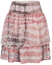 Trussardi - Pink Polyester Skirt - Lyst