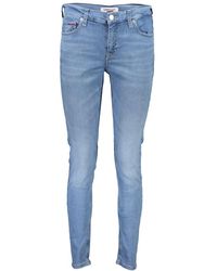 Tommy Hilfiger - Light Blue Cotton Jeans & Pant - Lyst