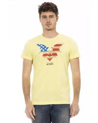 TRUSSARDI ACTION - Yellow Cotton Men T - Lyst