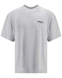 Represent - Gray Cotton T - Lyst