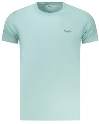 Pepe Jeans - Azzurro Cotton Men T - Lyst