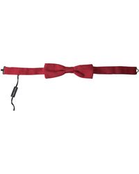 Dolce & Gabbana - Red Silk Polka Dot Adjustable Neck Men Bow Tie - Lyst