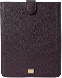 Dolce & Gabbana - Elegant Leather Tablet Pouch - Lyst