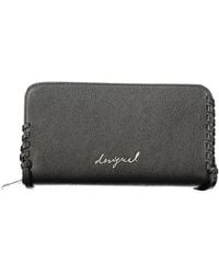 Desigual - Black Polyurethane Wallet - Lyst