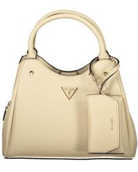 Guess - Beige Polyethylene Handbag - Lyst