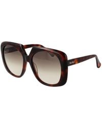 Max Mara - Brown Acetate Sunglasses - Lyst