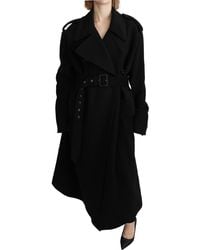 Dolce & Gabbana - Virgin Wool Blazer Trenchcoat Jacket - Lyst