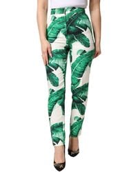 Dolce & Gabbana - Leaf High Waist Trousers Pants Co+Se - Lyst