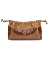 Pierre Hardy - Bicolor Calf Leather Bos Taurus Clutch Bag - Lyst