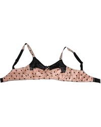 Dolce & Gabbana - Silk Heart Print Soft Cup Bra Underwear Cotton Clothing - Lyst
