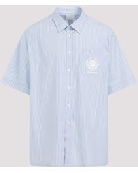 Givenchy - Light Blue Cotton Short Sleeves Pocket Shirt - Lyst