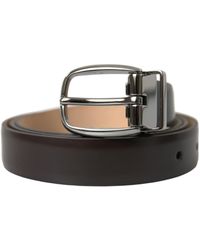Dolce & Gabbana - Elegant Leather Belt With Eye-Catching Buckle - Lyst