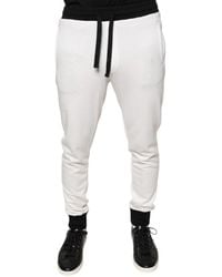 Dolce & Gabbana - Cotton Slim Jogger Sweatmen's Pants - Lyst
