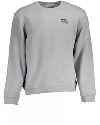 Guess - Gray Cotton Sweater - Lyst