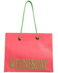 Alberta Ferretti - Leather Weekend Wednesday Shopping Tote Bag - Lyst