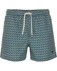 Fred Mello - Chic Blue Beach Shorts For Seaside Elegance - Lyst