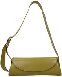 Jil Sander - Green Leather Crossbody Bag - Lyst