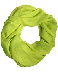 Dolce & Gabbana - Green Silk Rectangle Wrap Shawl Neck Warmer Scarf - Lyst