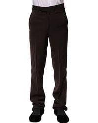 Bencivenga - Dark Brown Mid Waist Dress Formal Pants - Lyst