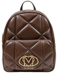 Love Moschino - Brown Polyethylene Backpack - Lyst
