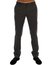 Dolce & Gabbana - Wool Striped Formal Pants - Lyst