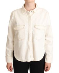 Levi's - Elegant Long Sleeve Collared Polo Top - Lyst