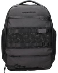 Piquadro - Gray Fabric Backpack - Lyst