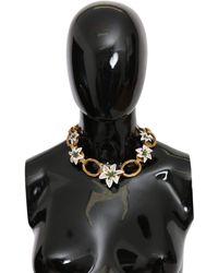 Dolce & Gabbana - Lily-embellished Charm Necklace - Lyst