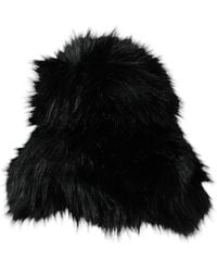 Dolce & Gabbana - Faux Fur Bucket Hat - Lyst