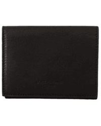 Dolce & Gabbana - Black Leather Trifold Purse Multi Kit Belt Strap Wallet - Lyst