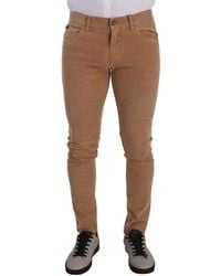 Dolce & Gabbana - Elegant Slim Fit Corduroy Jeans - Lyst