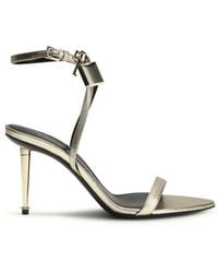 Tom Ford - Calf Leather Bos Taurus Stiletto Heel Sandals - Lyst