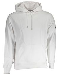 Calvin Klein - White Cotton Men Sweatshirt - Lyst