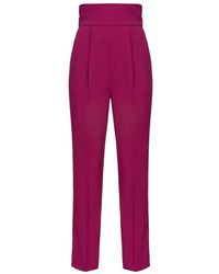 Pinko - Purple Polyester Jeans & Pant - Lyst
