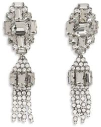 Alessandra Rich - Silver Metal Earrings - Lyst