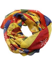 Dolce & Gabbana - Multicolor Silk Printed Square Foulard Scarf - Lyst