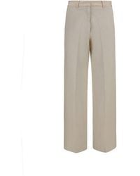 forte_forte - Beige Cotton Chino Pants - Lyst