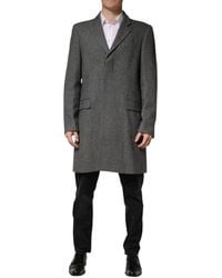 Dolce & Gabbana - Single Breasted Trench Coat Jacket Pl+Wo Clothing - Lyst