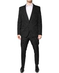 Dolce & Gabbana - Polyester Floral Jacquard 2 Piece Suit - Lyst