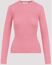 Gabriela Hearst - Pink Browing Knit Cashmere Pullover - Lyst