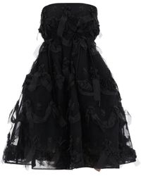 Simone Rocha - Tulle Dress With Bows And Embroidery - Lyst