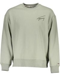 Tommy Hilfiger - Green Cotton Sweater - Lyst