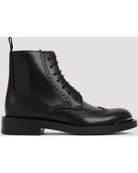 Dior - Black Leather Evidence Ankle Boots - Lyst