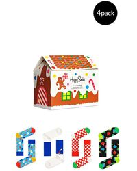 Happy Socks - Red Cotton Sock - Lyst