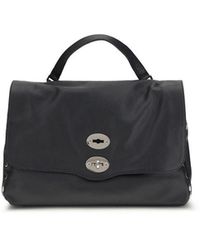 Zanellato - Blue Calf Leather Bos Taurus Shoulder Bag - Lyst