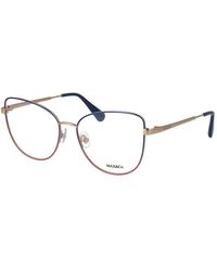 MAX&Co. - Blue Metal Glasses (frames) - Lyst