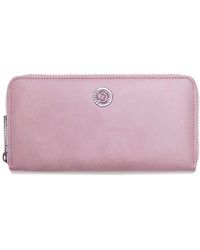 Carrera Jeans Logo-plaque Pebbled Leather Wallet - Pink